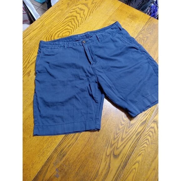 Faherty Pants - FAHERTY Shorts Mens 36 NAVY BLUE Preowned Summer Spring Winter Vacation Used